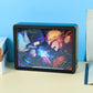 ABS Framed Anime  Paper Craving Lamp（Black Shadow Box Frame）
