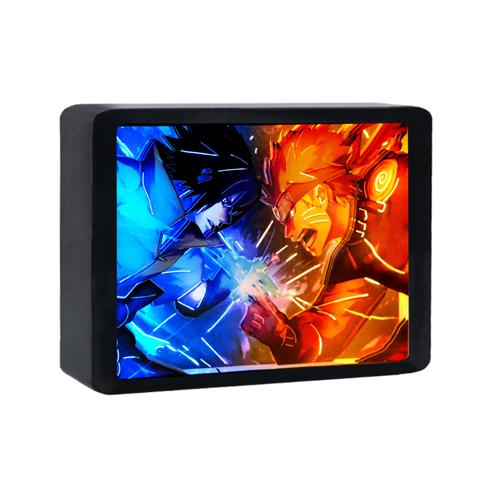 ABS Framed Anime  Paper Craving Lamp（Black Shadow Box Frame）