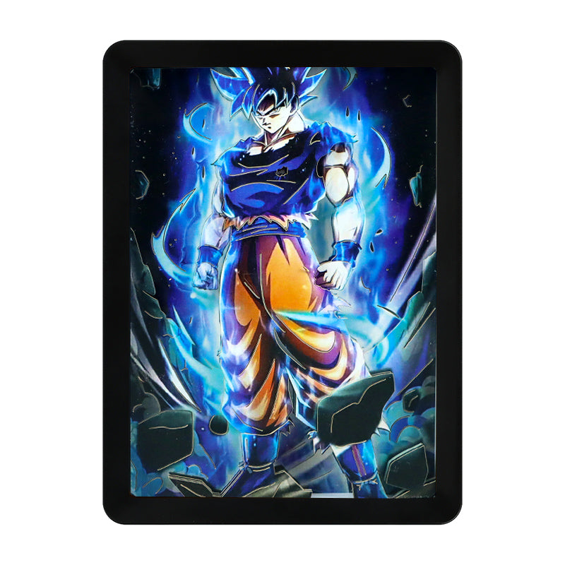 Dragon Ball Sangoku Anime Paper Craving Lamp（Black Shadow Box Frame）