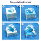 Earth Model Hand Tear off 3D Calendar Memo Pad With Light