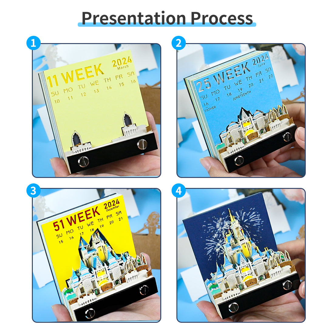 Cinderella Castle 2D calendar memo pad（2025）