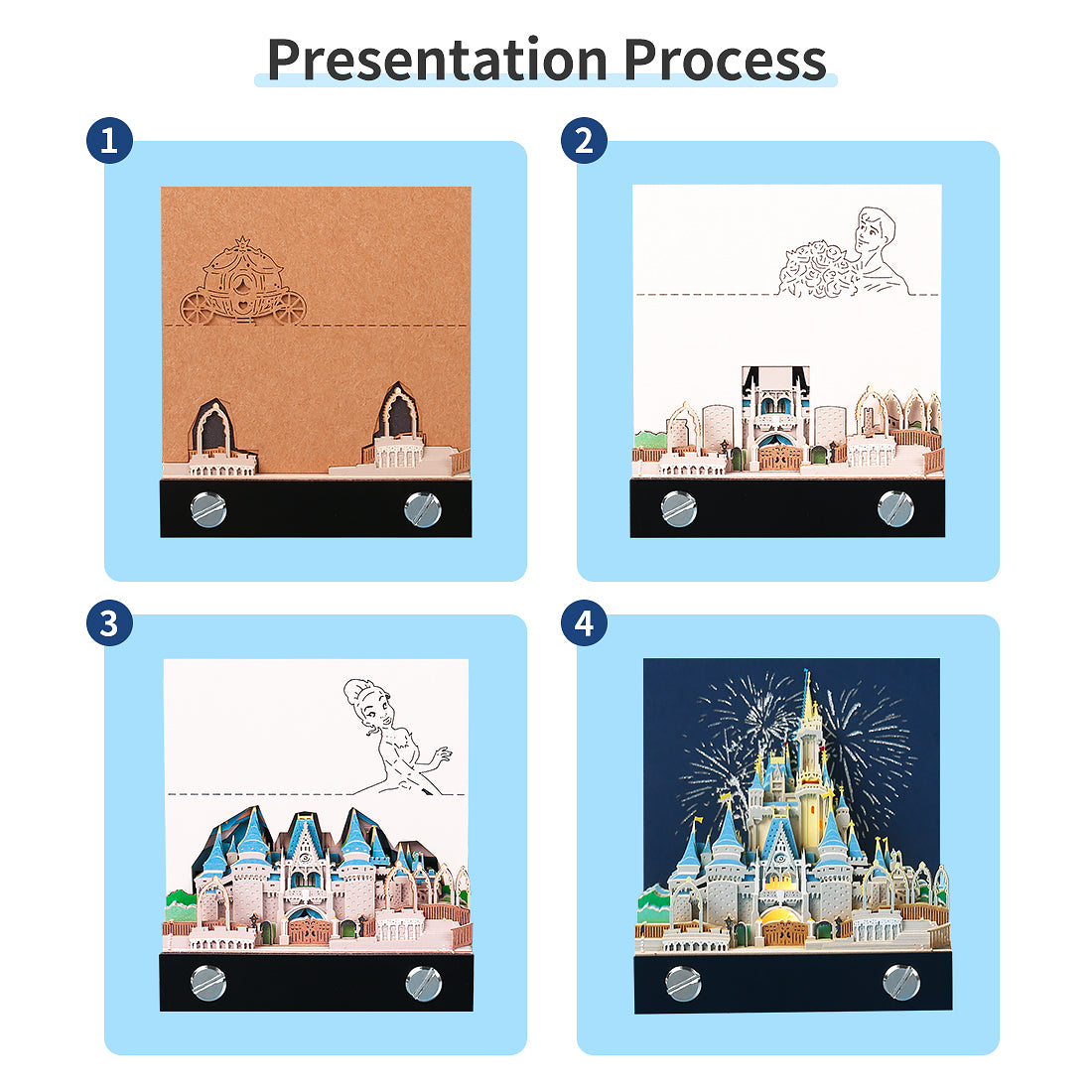 Lighted Disney Castle 3D Memo Pad