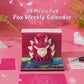 Legendary Nine Tailed Fox Model Hand Tear off 3D Calendar Memo Pad With Light