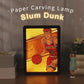 Slam Dunk Sakuragi Hanamichi Manga Anime Light Box Paper Craving Lamp（Black Shadow Box Frame）