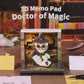 Wizard Owl Doctor of Magic 3D Calendar Memo Pad With Light