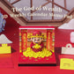 New Year Gift Lucky God of Wealth 3D Calendar Memo Pad With Light