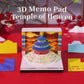 Temple of Heaven 3d Model Hand Tear off 2027 Calendar 3D Memo Pad