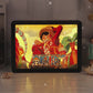 Uchiha Sasuke Anime Light Box Paper Craving Lamp（Black Shadow Box Frame）