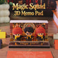 Magic World Wizard Trio 3D Calendar Memo Pad With Light