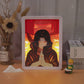Itachi Uchiha Anime Light Box Paper Craving Lamp（White Shadow Box Frame）