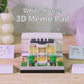 White House 3D Calendar Memo Pad With Light
