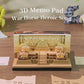 War Horse&Ancient Architecture Double Side Hand Tear off 3D Calendar Memo Pad With Light