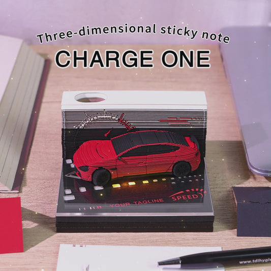 Sports Car 3D Memo Pad