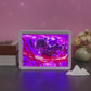 Devil-Slayer Anime Light Box Paper Craving Lamp（Black Shadow Box Frame）