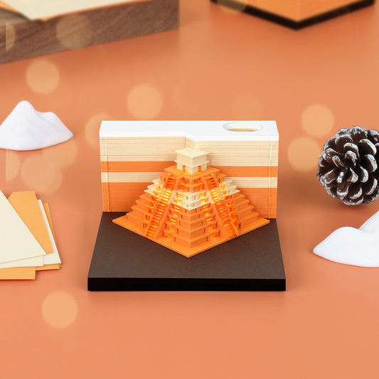 Pyramid Model Hand Tear off 3D Memo Pad