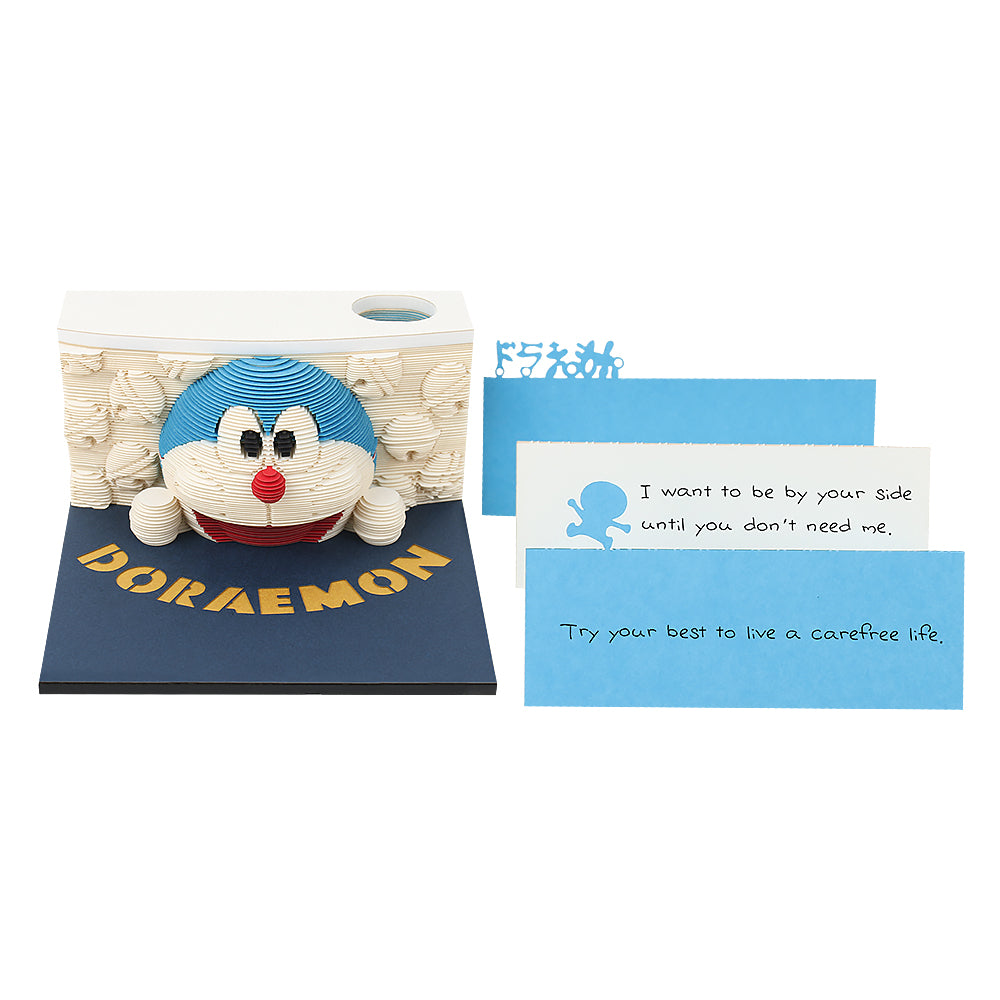 Doraemon Hand Tear off 3D Memo Pad With Light