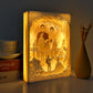 Wedding Photos Paper Cut Carved Light Box with Led Light
