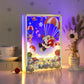 Christmas Style Paper Cut Carved Light Box with Led Light