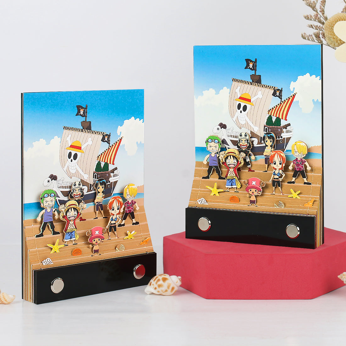 Cartoon One Piece Hand Tear off 3D Memo Pad