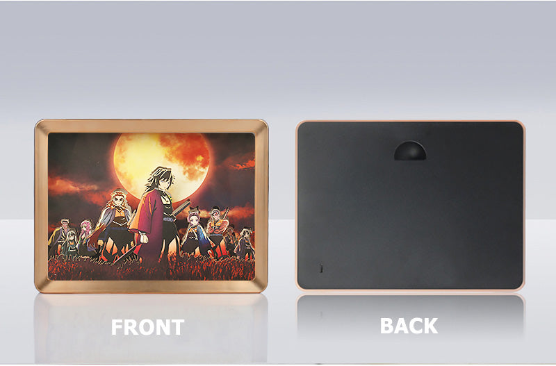 Demon Slayer Anime Paper Carved Light Box with Led Light