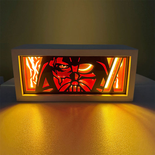 Star Wars Paper Cut Carved Light Box with Led Light