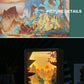 Customized landscape paper carving lamp