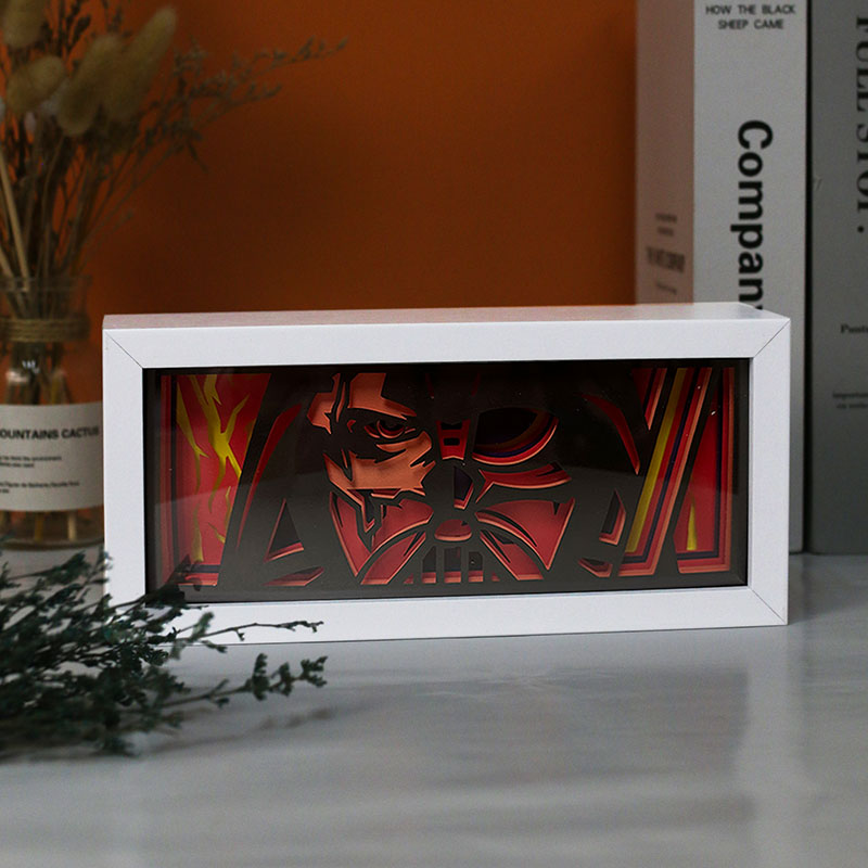 Star Wars Paper Cut Carved Light Box with Led Light