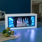 Uchiha Sasuke Anime Paper Cut Carved Light Box with Led Light