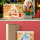 Christmas Paper Cut Carved Light Box with Led Light