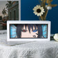 Uchiha Sasuke Anime Paper Cut Carved Light Box with Led Light