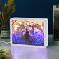 Final Fantasy Anime Paper Carved Light Box with Led Light