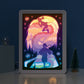 Spirited Away Anime Paper Carved Light Box with Led Light