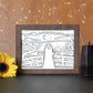 Spirited Away No Face Man Anime Paper Cut Carved Light Box with Led Light