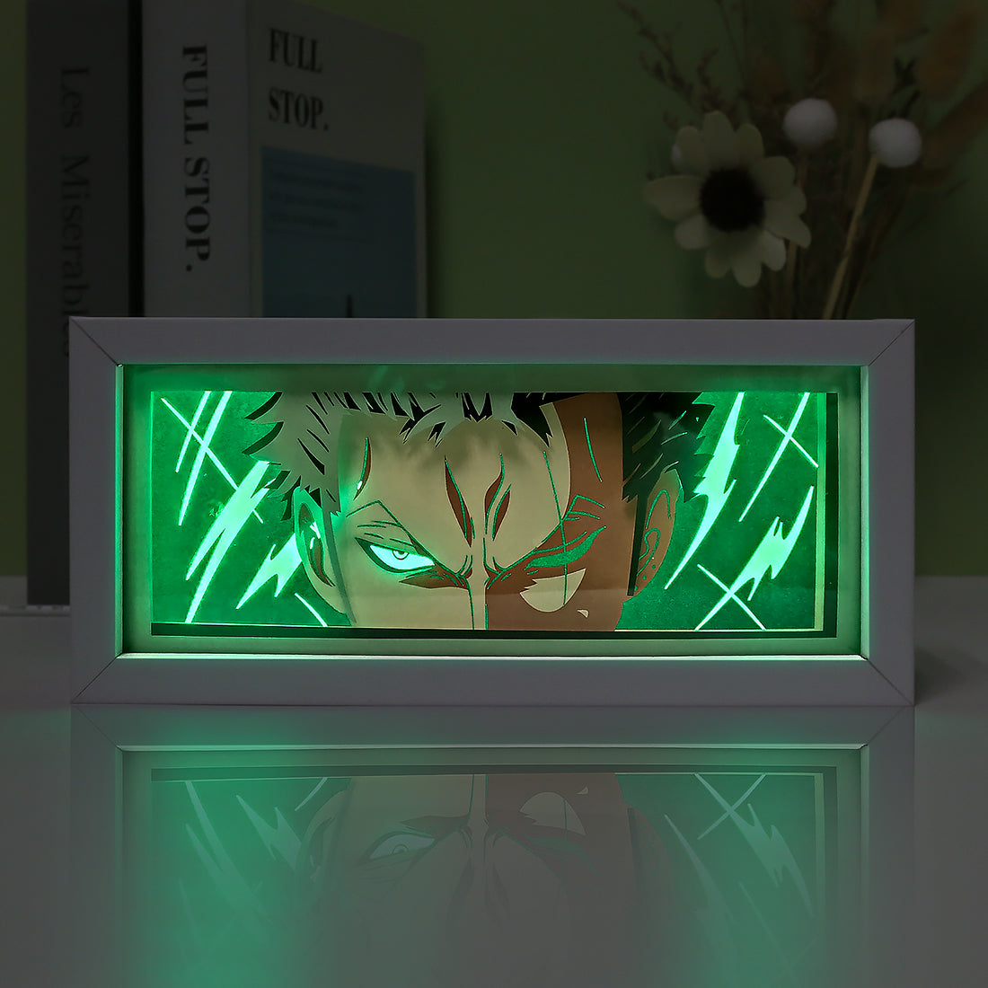 Saiyan Goku Anime Paper Carved Light Box with Led Light