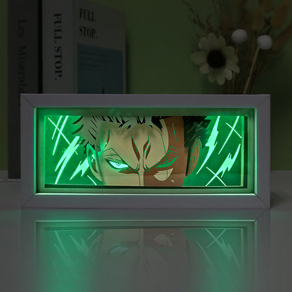Saiyan Goku Anime Paper Carved Light Box with Led Light