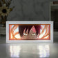 Gaara Anime Paper Carved Light Box with Led Light