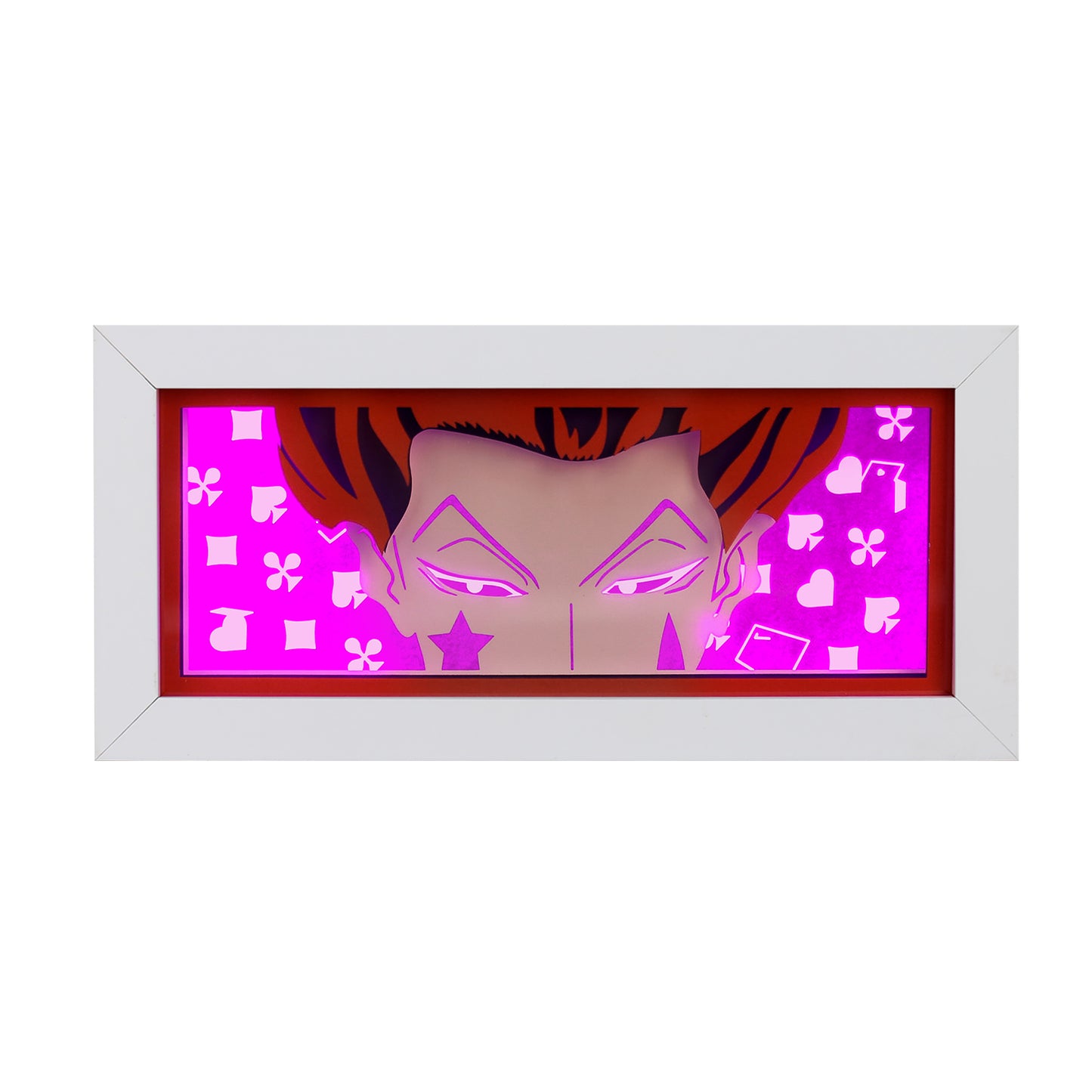 Hisoka Anime Paper Carved Light Box with Led Light