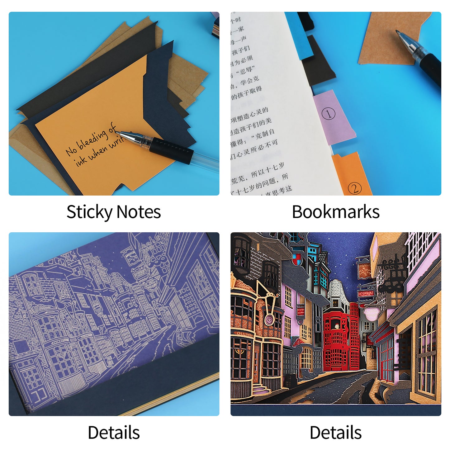 Harry Potter Corner Alley Model Hand Tear off 3D Memo Pad