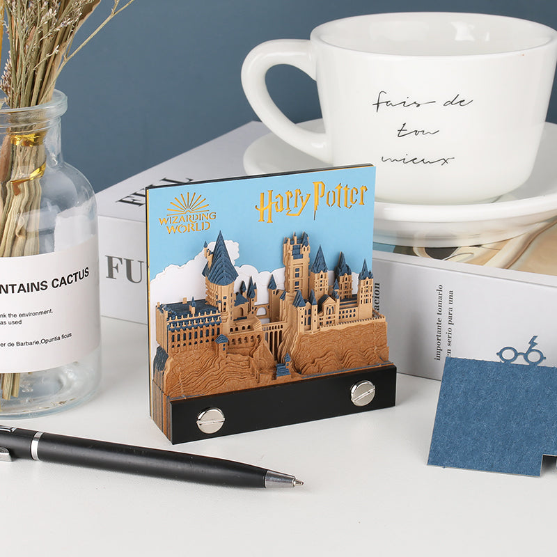 Harry Potter Castle Hand Tear off 3D Memo Pad