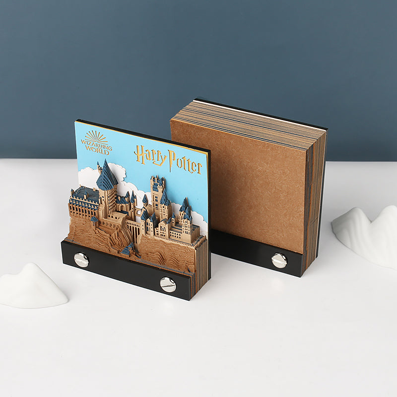 Harry Potter Castle Hand Tear off 3D Memo Pad