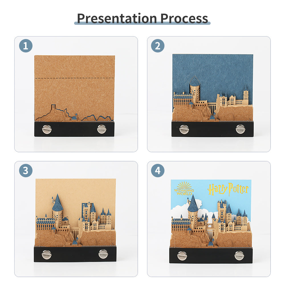 Harry Potter Castle Hand Tear off 3D Memo Pad