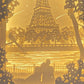 Eiffel Tower Paper Cut Carved Light Box with Led Light