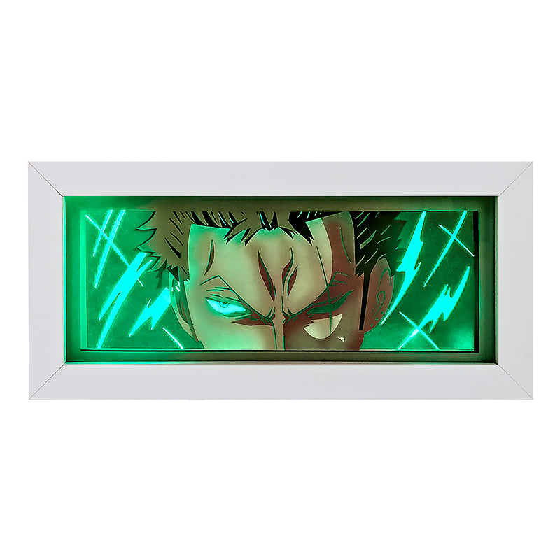 Saiyan Goku Anime Paper Carved Light Box with Led Light