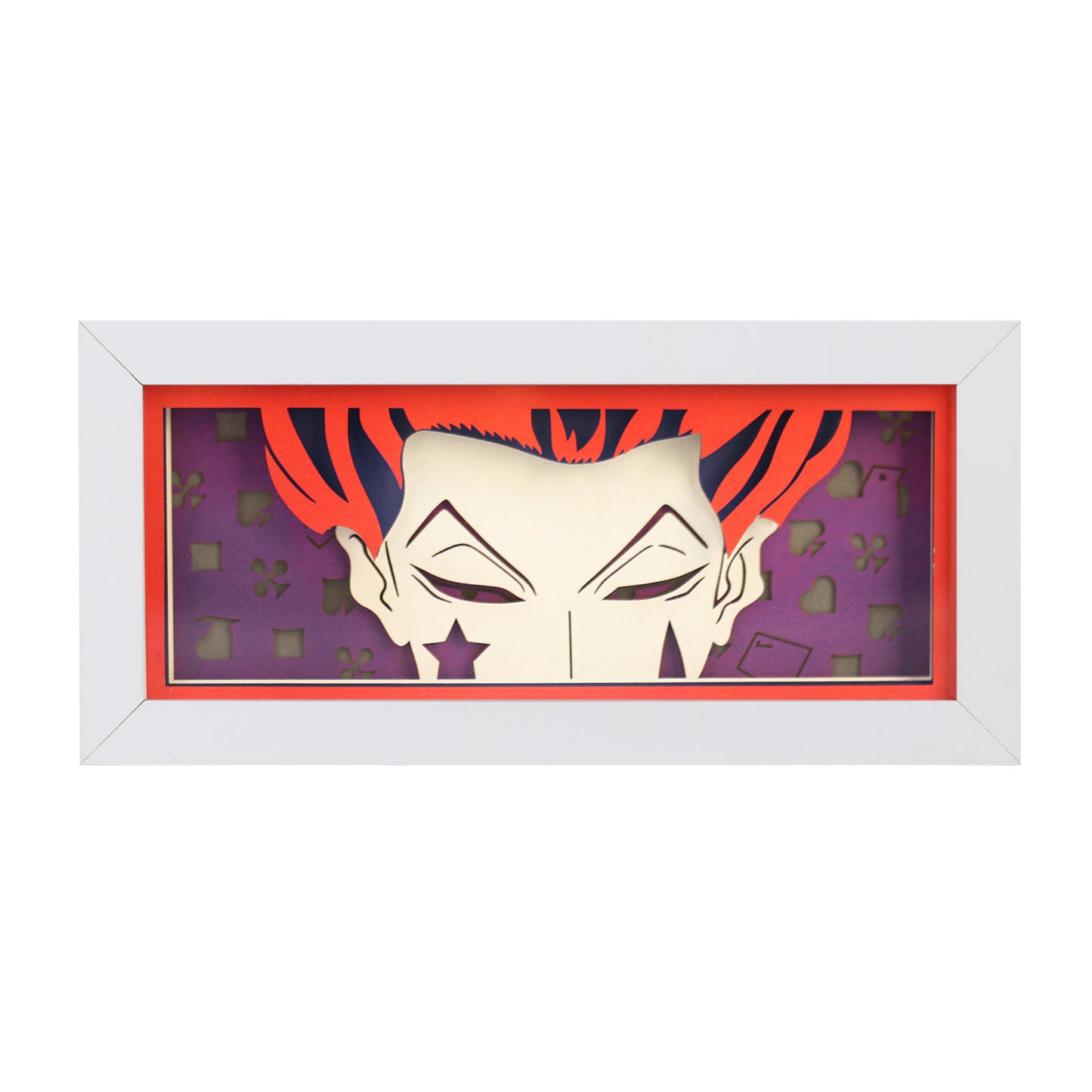 Hisoka Anime Paper Carved Light Box with Led Light