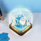 Earth Model Hand Tear off 3D Calendar Memo Pad With Light