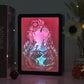 Alice Anime Paper Cut Carved Light Box with Led Light