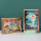 Customized landscape paper carving lamp