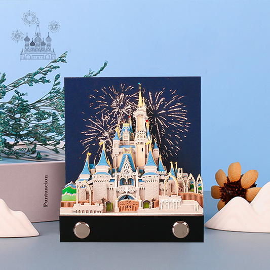 Disney Cinderella Castle 3D Art Memo Pad