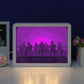 Korean Boys' Team BTS Paper Cut Light Box with Led Light