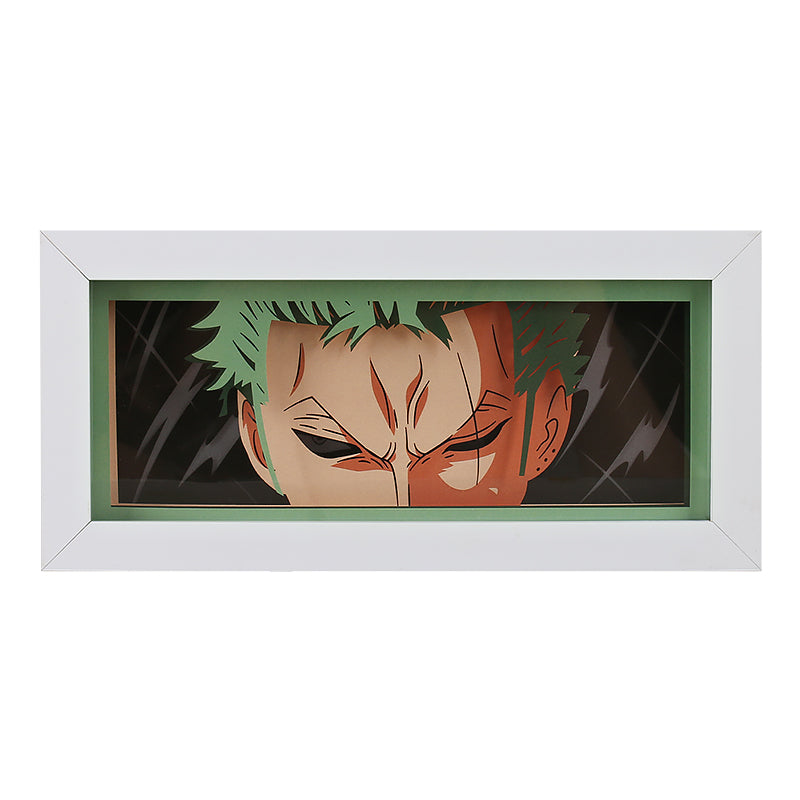 Saiyan Goku Anime Paper Carved Light Box with Led Light